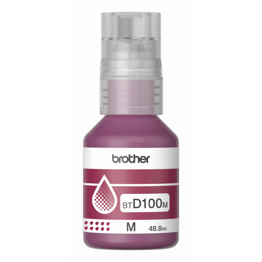 Botella de Recarga de Tinta Brother Btd100m - Magenta - Inyección de Tinta - 48,8 Ml