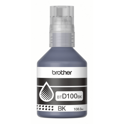 Botella de Recarga de Tinta Brother Btd100bk - Negro - Inyección de Tinta - 7500 Páginas