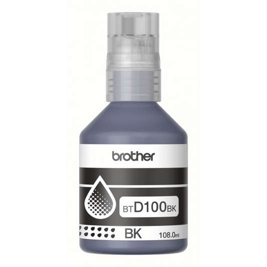 Botella de Recarga de Tinta Brother Btd100bk - Negro - Inyección de Tinta - 7500 Páginas