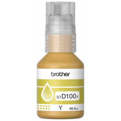 Botella de Recarga de Tinta Brother Btd100y - Amarillo - Inyección de Tinta