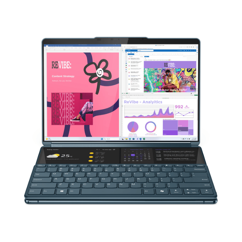 Computadora Portátil 2 en 1 Convertible - Lenovo Yoga Book 9 13imu9 83ff001plm 33.8CM (13.3") Pantalla Táctil - 2.8k - Intel Core Ultra 7 155u - Intel Evo Platform - 16GB - 1TB SSD - Español Teclado