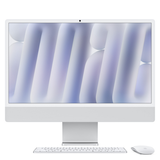 Apple iMac Computadora Todo en Uno Mwuc3e/a - Apple M4 - 16GB - 256GB SSD - 61CM (24") 4.5k - de Escritorio - Plata - Apple M4 Chip - 4480 X 2520 - Apple OCTA-CORE (8 Núcleos) - Español Teclado - IEEE