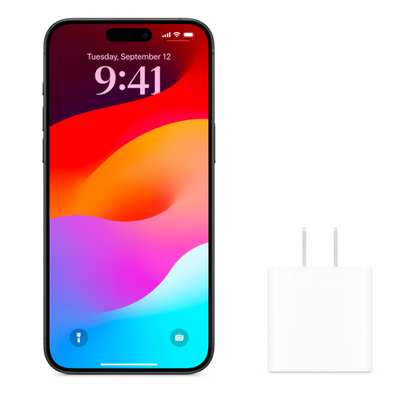 Apple 20w Adaptador de Alimentación - Adaptador Universal - para iPhone, iPad Pro, iPad Air, Dispositivo USB Tipo C, iPad, iPad Mini, Apple Watch, Altavoz Multimedia, AirPods
