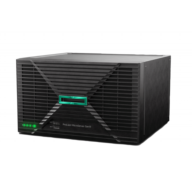 Hpe Smart Choice Proliant Microserver Gen11 E-2434 4c 16 GB-U 4 LFF-NHP 2 HDD de 1 Tb con Fuente Externa de 180 W la
