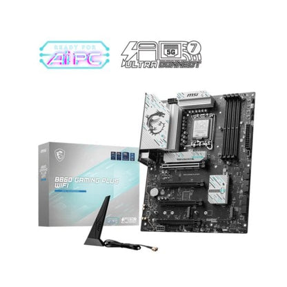 Tarjeta Madre MSI B860 GAMING PLUS WIF | WiFi Integrado, Soporte para DDR4
