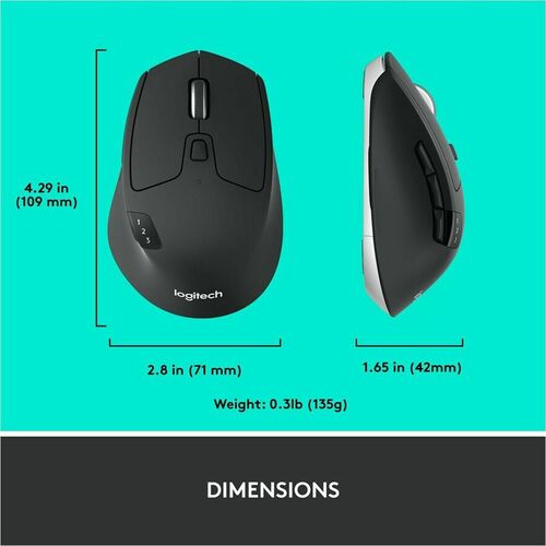 Mouse Logitech M720 Triathlon | Conexión Inalámbrica, Multidispositivo