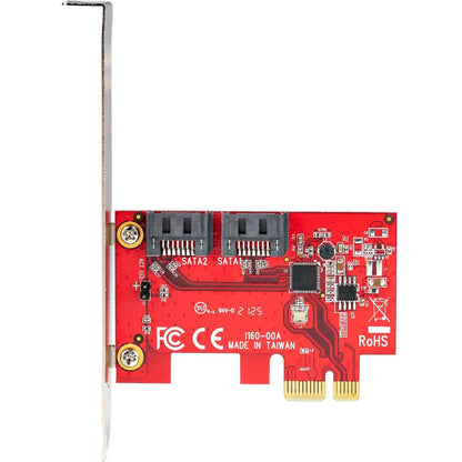 Tarjeta PCIe StarTech.com 2P6G-PCIE-SATA | Controladora SATA, Soporte para 2 Discos
