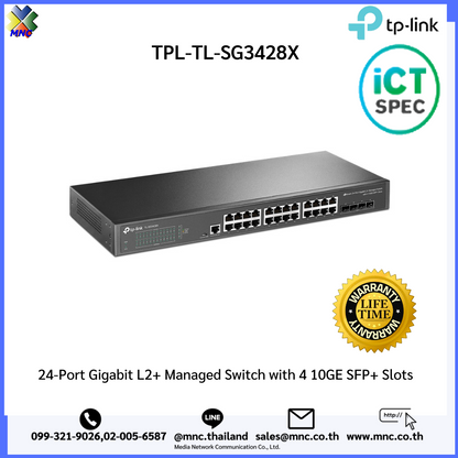 Switch TP-Link SG3428X | 24 Puertos Gigabit, L2 Managed