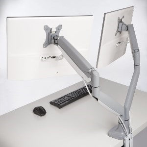 Brazo de Montaje para Monitor Kensington K55471WW | Altura Ajustable, Soporta 2 Pantallas hasta 17.96kg