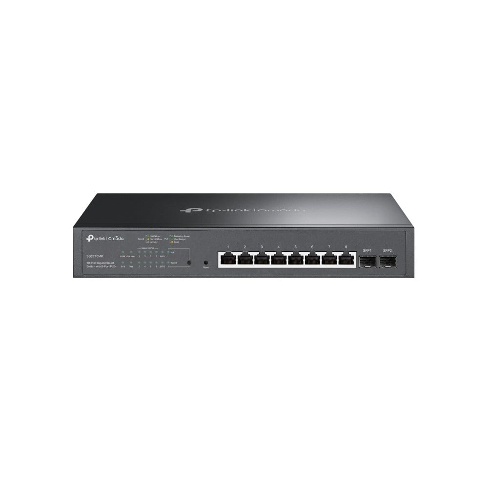 Switch TP-Link SG2210MP | 10 Puertos Gigabit, Gestión Inteligente
