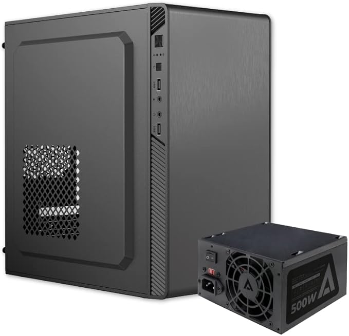 Gabinete Acteck Mini Torre Performance II AC-935777 | Max MB M-ATX, Fuente ATX 500W, 2x USB 2.0