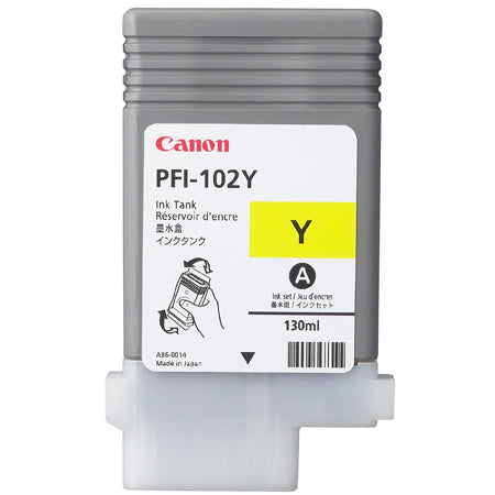 Cartucho Inkjet Canon PFI-102 C | 130ml, Compatible con Ipf605, Ipf500, Ipf600, Ipf700, Ipf710, Ipf720
