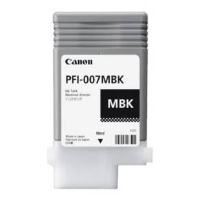 Cartucho Inkjet Canon PFI-007 Mbk | Pigment Matte Black 90ml, Compatible con IPF670E