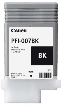 Cartucho Inkjet PFI-007 Bk Negro  de 90ml Ipf670e Ipf670e
