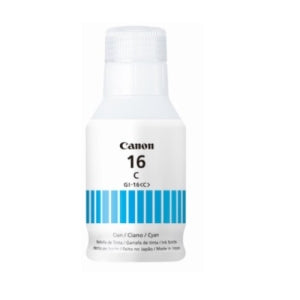 Botella de Recarga de Tinta Canon GI-16 C | Pigmento Cyan, Inyección de Tinta