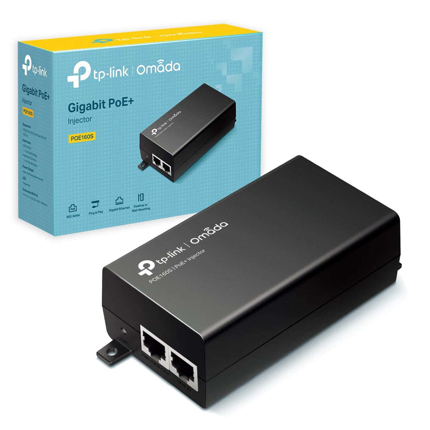 Inyector POE TP-LINK POE160S | IEEE 802.3af, 30W