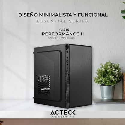 Gabinete Acteck Mini Torre Performance II AC-935777 | Max MB M-ATX, Fuente ATX 500W, 2x USB 2.0