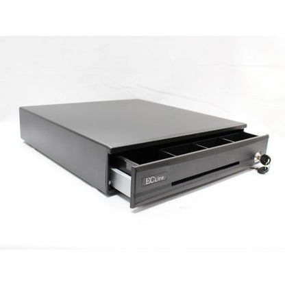 Cajón de Dinero Miniprinter Termica EC-CD-100M-II-G | 5 Billetes, 7 Monedas, RJ11