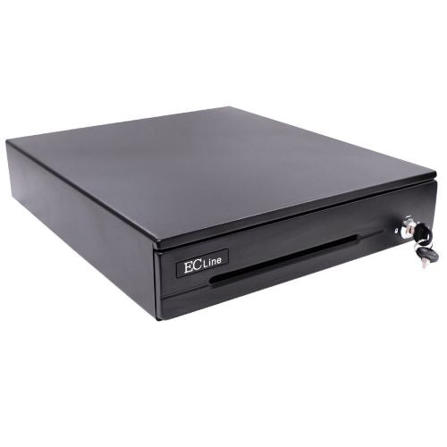 Cajón de Dinero Miniprinter Termica EC-CD-50M | 4 Billetes, 8 Monedas, RJ11