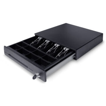 Cajón de Dinero Miniprinter Termica EC-CD-50M | 4 Billetes, 8 Monedas, RJ11