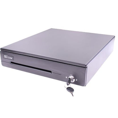 Cajón de Dinero Miniprinter Termica EC-CD-50M | 4 Billetes, 8 Monedas, RJ11