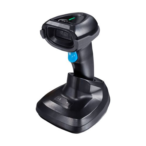 Lector Pistola Inalámbrico Miniprinter Termica EC-2D-8380BT-STAND | 1D, 2D, Incluye Base y Cable