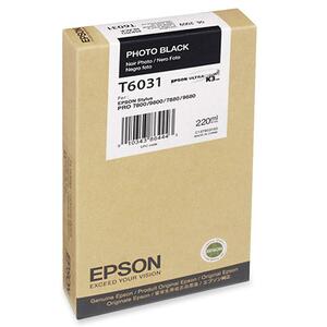 Tinta Negra Epson T603100 | 220 Ml, Compatible con Stylus Pro 7800/7880/9800/9880