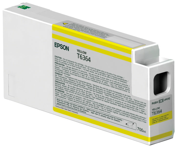 Tinta Amarilla Epson T636400 | 700 Ml, Compatible Stylus 7700/7890/9700/9890