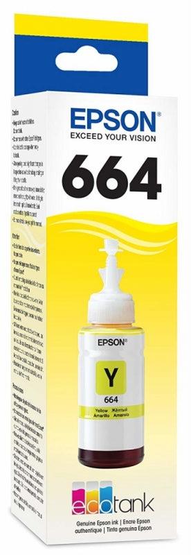 Kit de Relleno de Tinta Epson T664 - Amarillo - Inyección de Tinta - 70 Ml