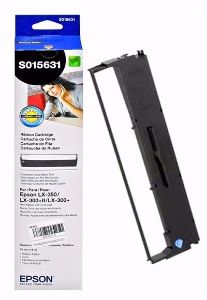 Cinta Negra Epson S015631 | Compatible con LX-300, LX-350