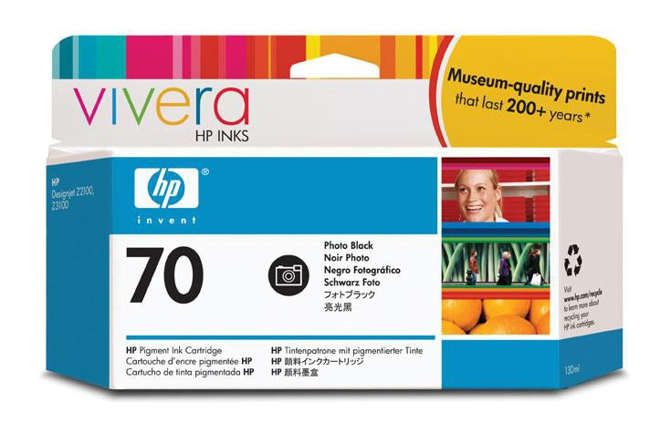 Tinta HP 70 C9449A | Negro Foto, 130ml, Amplio Formato