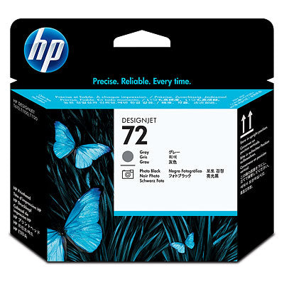 Cabezal de Impresión Hp 72 (c9380a) Inyección de Tinta - Gris, Negro Foto - Original - Empaque Unitario - 1 / Solamente - Inyección de Tinta - 1 / Solamente