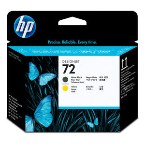 Cabezal de Impresión Hp 72 (c9384a) Inyección de Tinta - Negro Mate, Amarillo - Original - Empaque Unitario - 1 / Solamente - Inyección de Tinta - 1 / Solamente