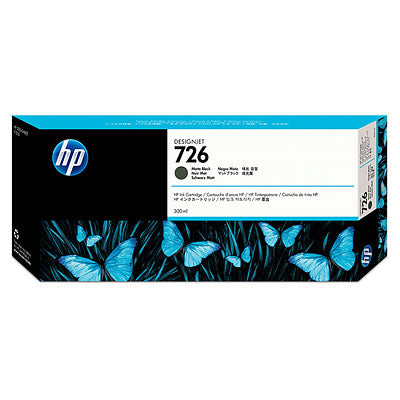 Hp 726 Negro Matte 300ml Tinta Amplio Formato Ch575a