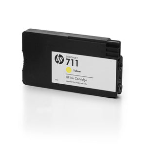 Cartucho de Tinta HP 711 CZ136A | Amarillo, Empaque Múltiple (3 Unidades)