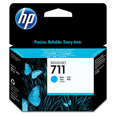 Cartucho de Tinta Hp 711 (cz130a) Inyección de Tinta - Azul Ciánico - Original - Empaque Unitario - 1 Solamente - Inyección de Tinta - 1 Solamente