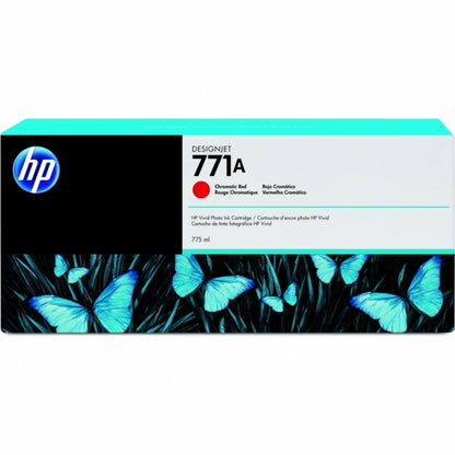 Cartucho de Tinta Hp 771a (b6y16a) Inyección de Tinta - Rojo - Original - Empaque Unitario - 1 Solamente - Inyección de Tinta - 1 Solamente