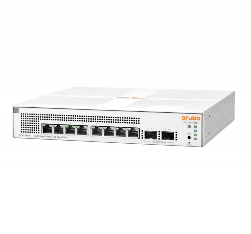 Switch Hpe Networking Instant On Switch 8p Gigabit Cl4 Poe 2p Sfp 124w 1930, Sw, Aruba