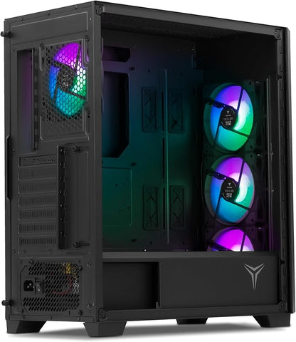 Gabinete Gamer Xzeal XZGAIRRGBW | Micro ATX, 4 Ventiladores ARGB, Cristal Templado Blanco