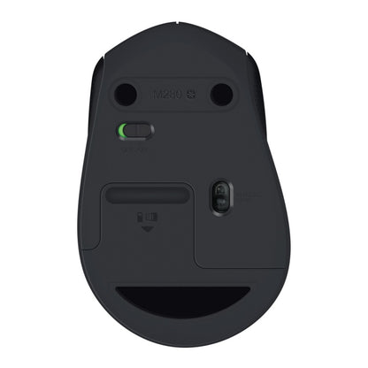 Mouse Logitech M280 - Radiofrecuencia - USB - Óptico - 3 Botón(es) - Negro - Inalámbrico - 1000 Dpi - Rueda de Desplazamiento