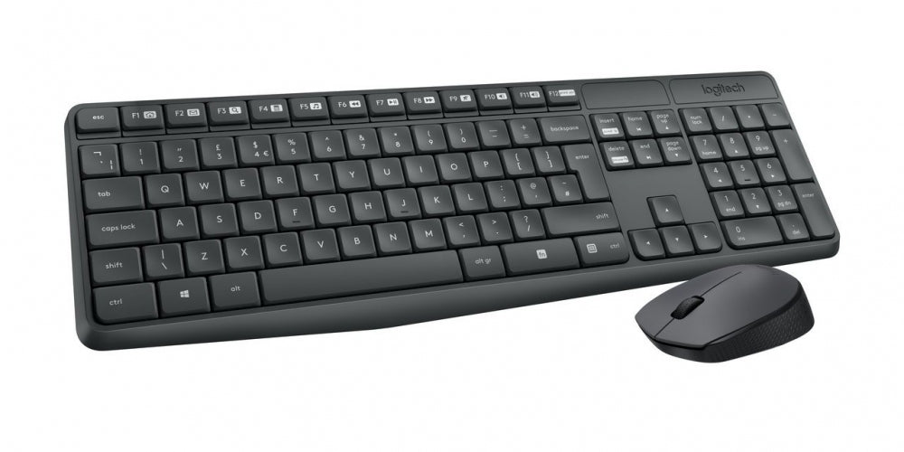 Kit Mouse y Teclado Mk235 Inalambrico Alcance Hasta 10 Metros Tamaño Normal, Duradero y Simple