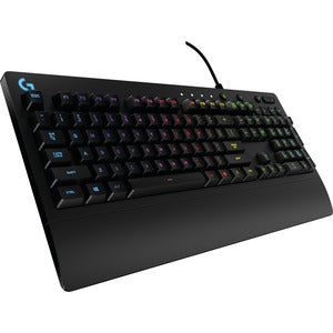 Teclado G213 RGB para Juegos Lightsync Iluminacion RGB Resistente a Salpicaduras y Duradero