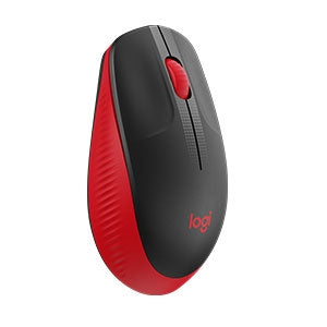 Mouse Inalámbrico Logitech M190 | Ambidiestro, Tamaño Regular, Color Rojo