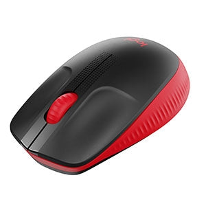 Mouse Inalámbrico Logitech M190 | Ambidiestro, Tamaño Regular, Color Rojo