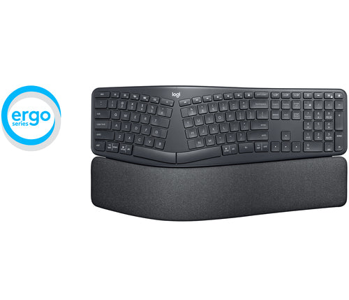Logitech Ergo K860 Teclado - Inalámbrico Conectividad - Español - Negro - Bluetooth - 5 - 10m - 2.40GHZ - Computador, Teléfono Móvil - Pc, Chromeos, Mac - Aaa Tamaño de Batería Admitida