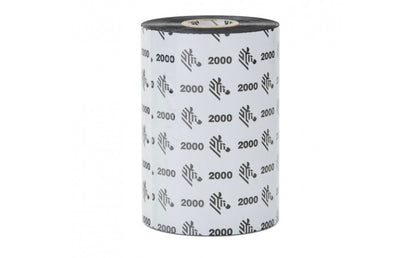 Zebra 1 Ribbon Cera 102mmx450m (4.02inx1476ft), 2000; Standard, 25MM (1in) Core; Tabletop