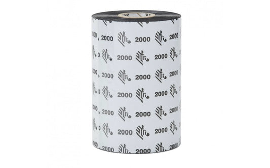Zebra 1 Ribbon Cera 102mmx450m (4.02inx1476ft), 2000; Standard, 25MM (1in) Core; Tabletop