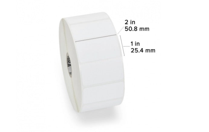Etiquetas Zebra 10005850 | Papel 2x1in, Adhesivo Permanente