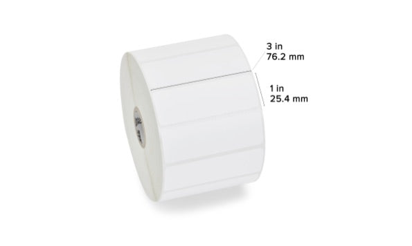 Etiquetas Zebra 10009528 | 3"x1", Z-SELECT 4000T