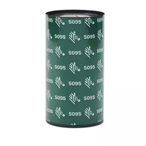 Zebra Ribbon Resina83mmx450m (3.27inx1476ft), 5095; High Performance, 25MM (1in) Core, Tabletop